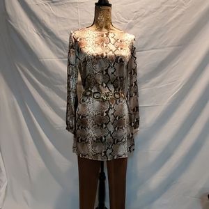 Chico's snake print shirt dress/tunic never worn